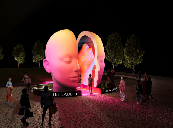 Vivid Estee Lauder Installation.png
